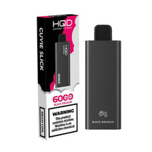 Black Dragon Flavored HQD Cuvie Slick Disposable Vape Device 6000 Puffs - 1 Piece | everythingvapes.com