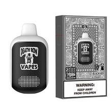 Black Ice Flavored Death Row Vapes 0% Disposable Vape Device - 5000 Puffs | everythingvapes.com - 6PK