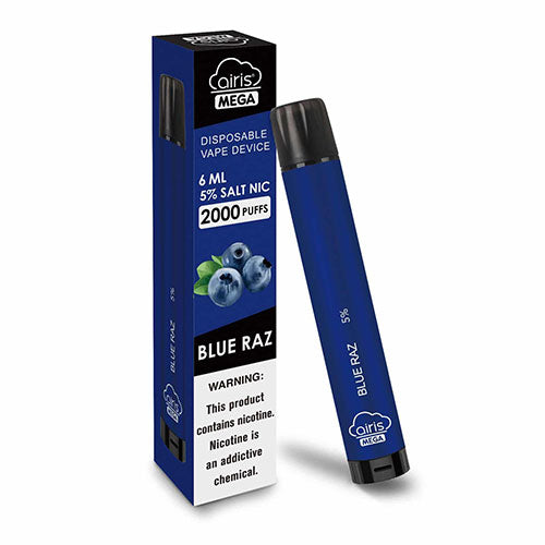Blue Raz-Airis MEGA Disposable Vape Device | EveryThing Vapes