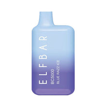Blue Razz Ice flavored EB Design (formerly Elf Bar) BC5000 ZERO Disposable Vape Device 6500 Puffs