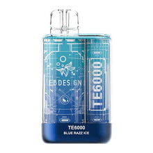 Blue Razz Ice Flavored EB Create TE6000 Disposable Vape Device 6000 puffs