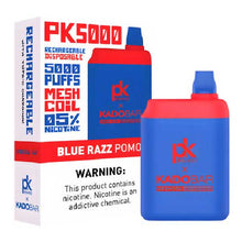 Blue Razz Pomo Flavored Pod King x Kado Bar PK5000 Disposable Vape Device - 5000 Puffs | everythingvapes.com -  10PK