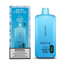 Blue Slushy Flavored Fume FRUITIA Disposable Vape Device - 8000 Puffs | everythingvapes.com -  1PC