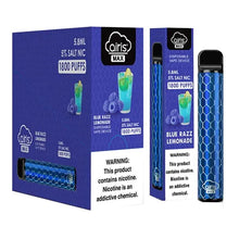 Blue Razz Lemonade flavor Airis MAX Disposable Vape Device 1600 puffs
