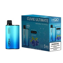 Blue Razzberry Lemon flavored HQD Cuvie ULTIMATE Disposable Vape Device 5000 Puffs