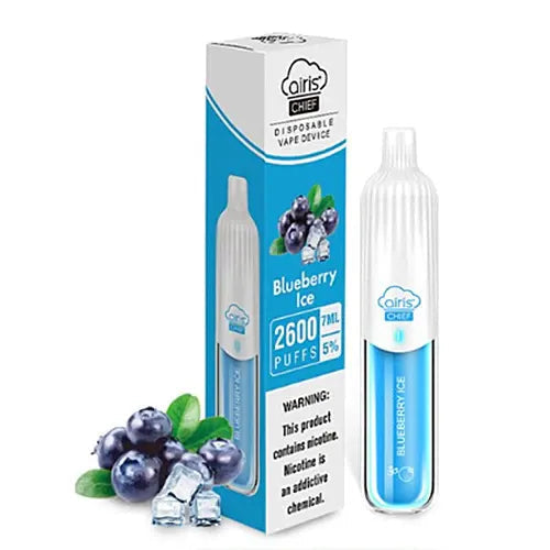 Blueberry Ice flavored Airis Chief Disposable Vape Device | EveryThing Vapes