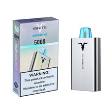 Blueberry Ice Flavored Ignite v50 Disposable Vape Device - 5000 Puffs | everythingvapes.com - 1PC