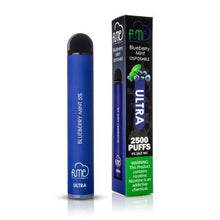 Blueberry Mint Fume ULTRA 2% Disposable Vape Device | 2500 Puffs 