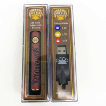 Brass Knuckles Battery 650Mah Wooden Variable Voltage Vape Pen For 510 Thread Thick Oil Vape Cartridge - EveryThing Vapes