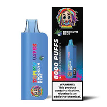 Brooklyn Blue Flavored Dummy Vapes 1% Disposable Vape Device - 8000 Puffs | everythingvapes.com - 3PK