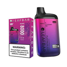 California Cherry Flavored Leaf Bar Platinum Disposable Vape Device 8000 Puffs 1PC | everythingvapes.com