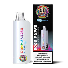 Clear Flavored Dummy Vapes 1% Disposable Vape Device - 8000 Puffs | everythingvapes.com - 10PK