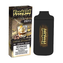 Coffee Affogato Flavored Foodgod Luxe ZERO 0% Disposable Vape Device 2400 puffs