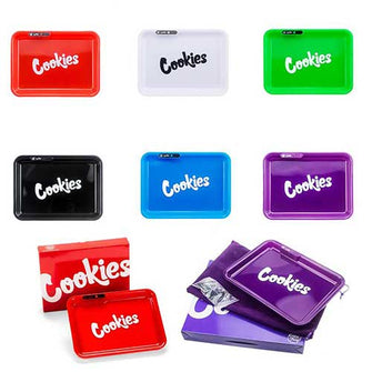 Cookies Rolling Tray Led Usb Charging Luminous Plate Smoking Accessories - EveryThing Vapes