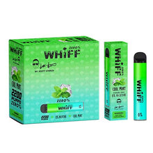 Cool Mint Flavored Whiff ZERO 0% Disposable Vape Device