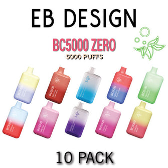 EB Design (formerly Elf Bar) BC5000 0% ZERO Disposable Vape Device - 10PK