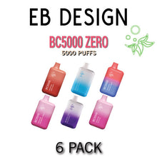 EB Design (formerly Elf Bar) BC5000 0% ZERO Disposable Vape Device - 6PK
