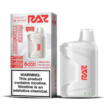 Frozen Strawberry Flavored Raz CA6000 Zero Disposable Vape Device - 6000 Puffs | everythingvapes.com - 6PK