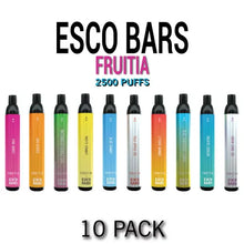Esco Bars MESH Vape Disposable by Pastel Cartel FRUITIA - 10PK