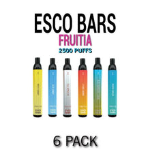 Esco Bars MESH Vape Disposable by Pastel Cartel FRUITIA - 6PK