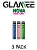 Glamee Nova Disposable Vape Device | 4000 PUFFS - 3PK