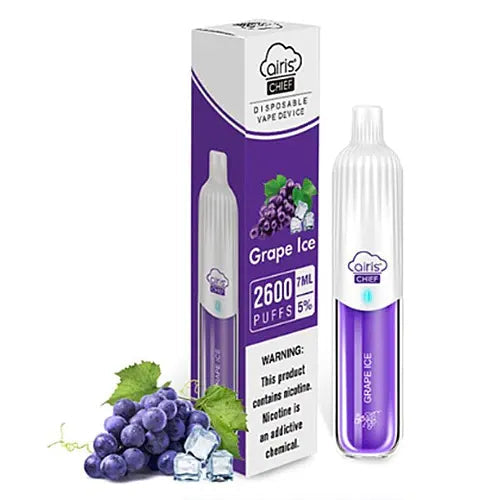 Grape Ice flavored Airis Chief Disposable Vape Device | EveryThing Vapes