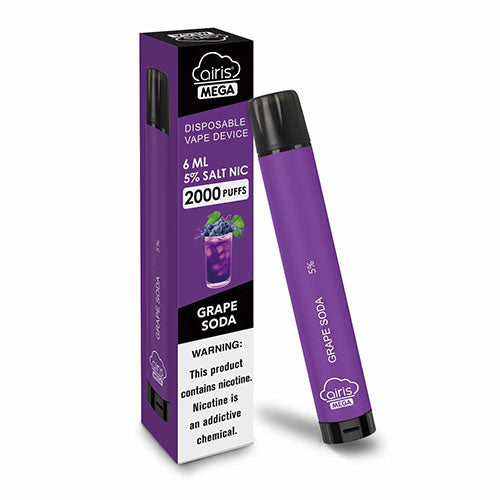 Airis MEGA Disposable Vape Device | 2000 Puffs - 1PC EveryThing Vapes Airis MEGA Disposable Vape Device | 2000 Puffs - 1PC EveryThing Vapes