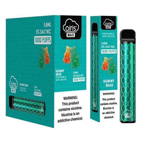 Gummy Bear flavor Airis MAX Disposable Vape Device 1600 puffs | EveryThing Vapes