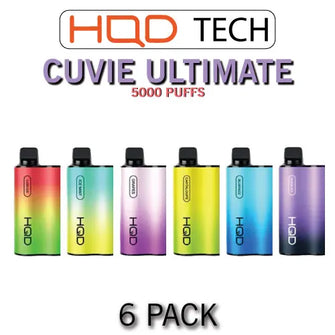 HQD Cuvie ULTIMATE Disposable Vape Device - 6PK