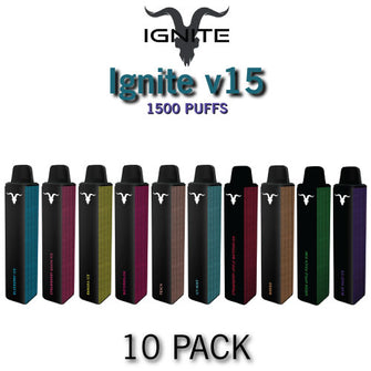 Ignite v15 Disposable Vape Device | 1500 PUFFS - 10PK