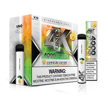 Jungle Juice flavor Uno 4K Tobacco Free Disposable Vape Device 1pc
