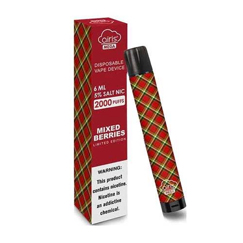 Mixed Berries flavored Airis MEGA Disposable Vape Device 2000 Puffs  | EveryThing Vapes