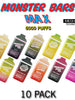 Monster Bars MAX Disposable Vape Device by Jam Monster - 10PK Banana Custard