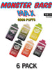 Monster Bars MAX Disposable Vape Device by Jam Monster - 6PK