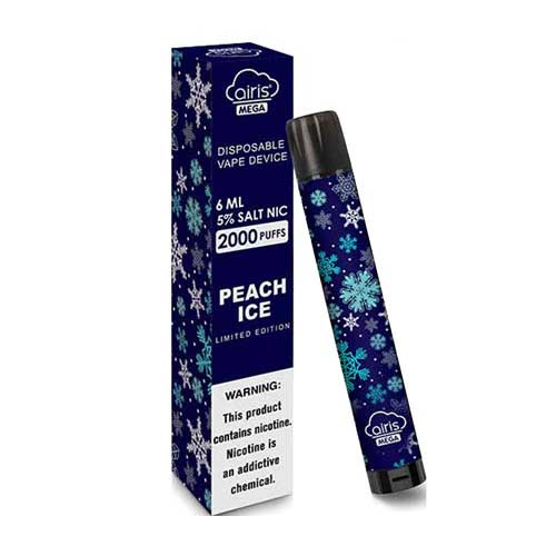 Peach Ice flavored Airis MEGA Disposable Vape Device 2000 Puffs  | EveryThing Vapes