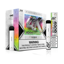 Rainbow flavor Uno 4K Tobacco Free Disposable Vape Device 1pc