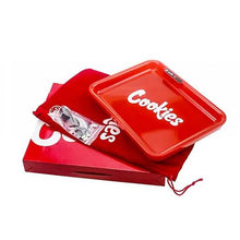 Red Cookies Rolling Tray Led Usb Charging Luminous Plate Smoking Accessories - EveryThing Vapes