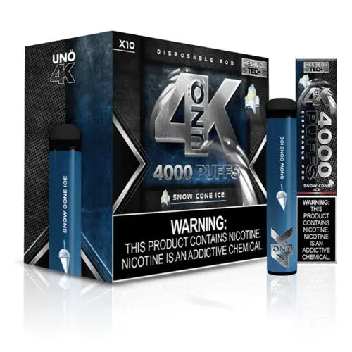 Uno 4K Disposable Vape Device | 4000 Puffs - 10PK EveryThing Vapes Uno 4K Disposable Vape Device | 4000 Puffs - 10PK EveryThing Vapes