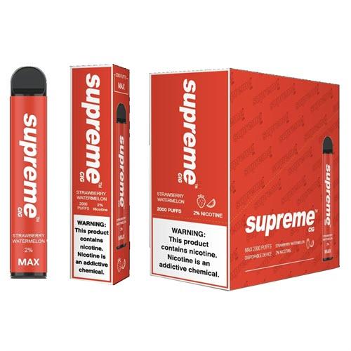 disposable vape 2 nicotine Supreme MAX 2% Disposable Vape Device | 2000 Puffs