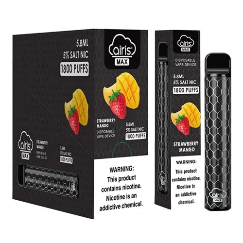 Strawberry Mango flavor Airis MAX Disposable Vape Device 1600 puffs | EveryThing Vapes