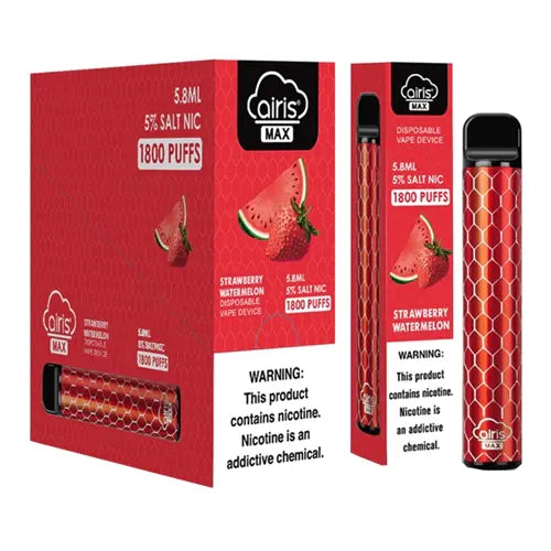Strawberry Watermelon flavor Airis MAX Disposable Vape Device 1600 puffs | EveryThing Vapes