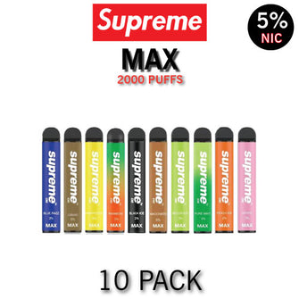 Supreme MAX Disposable Vape Device | 2000 Puffs - 10PK