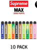 Supreme MAX Disposable Vape Device | 2000 Puffs - 10PK