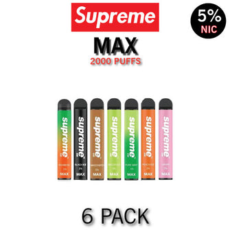 Supreme MAX Disposable Vape Device | 2000 Puffs - 6PK
