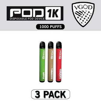 VGOD POD 1K Disposable Vape Pod Device - 3PK