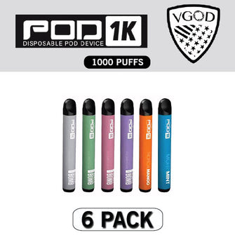 VGOD POD 1K Disposable Vape Pod Device - 6PK
