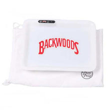 White Backwoods Rolling Tray Led Usb Charging Luminous Plate Smoking Accessories - EveryThing Vapes