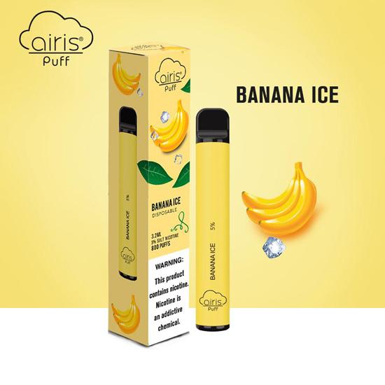 Airis Puff Banana Ice Disposable Vape Device 1Pc - EveryThing Vapes | EveryThing Vapes