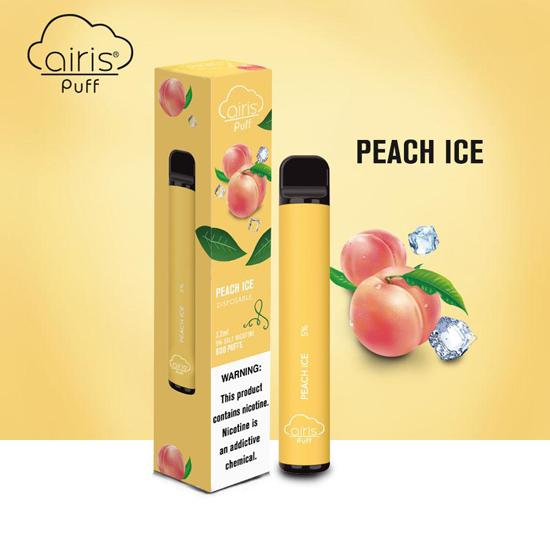 Airis Puff Peach Ice Disposable Vape Device 1Pc - EveryThing Vapes | EveryThing Vapes