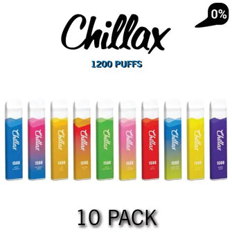 Chillax 0% Disposable VapeNic - 10 Boxes